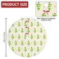 thumbnail image 2 of 48 Inch Christmas Tree Skirt – Velvet Plush Tree Mat, Soft Thickened Polyester with Red Ties, Single-Sided Printing, Available in 30in/36in/48in, Perfect for Holiday Xmas Tree Decoration, 2 of 7