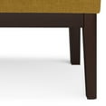 thumbnail image 5 of Carlson 27 inch Wide Mid Century Small Ottoman Bench in Marigold Woven Fabric, 5 of 12