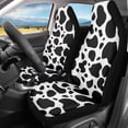 thumbnail image 2 of Yuyamidu Cow Print Car Seat Covers Waterproof Car Seat Covers Full Set of 2 Easy Installation Breathable Front Seat Cover Cars Accessories Suitable for Cars, SUV and Trucks, 2 of 7