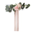 thumbnail image 1 of Arreglo de flores artificiales del respaldo de la silla artificial artificial rosado, 1 of 3