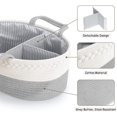 thumbnail image 2 of Baby Storage Basket Rope Diaper Bag BEIGE, 2 of 5