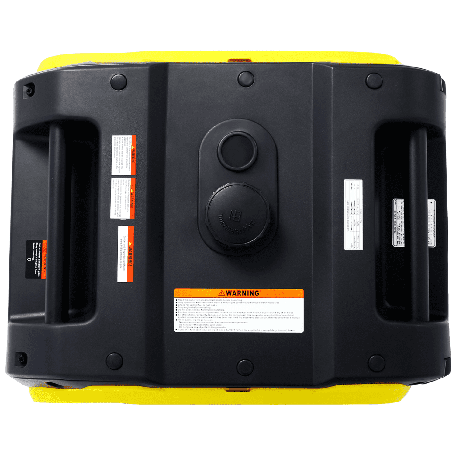 Urday 4500W Quiet Inverter Generator, 212cc 4-Stroke Engine, 17H Run Time, Electric/Pull Start, Portable with Wheels & Handle, for Camping & Home Use