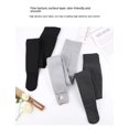 thumbnail image 6 of Fall/winter Suet Leggings High Waist Cotton Vertical Stripe Pantyhose Plus Velvet Padded Pantyhose Ladies One Pants Light grey, 6 of 10