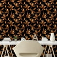 thumbnail image 2 of Ambesonne Floral Peel & Stick Wallpaper for Home, Golden Yellow Tones Flowers, 13"x72", Marigold Ginger and Black, 2 of 5