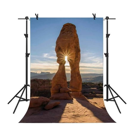 Image of MOHome 5x7Ft Desert Rock Stone Backdrop The Western Landscape Spotlight Sunshine Natural View Video Studio Props Photo Props