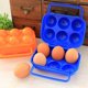 thumbnail image 5 of Caja de huevos de plástico portátil, 6 rejillas, caja de almacenamiento de huevos plegable, caja de huevos de gran capacidad, caja de almacenamiento para refrigerador y cajón para verduras, 5 of 5