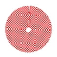 thumbnail image 6 of Red Checkerboard Pattern Tree Skirt Christmas Printed Xmas Holiday Decorations Indoor Outdoor 48", 6 of 6