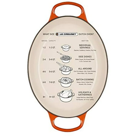 Le Creuset Enameled Cast Iron Signature Oval Dutch Oven, 5 qt. , Cerise