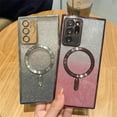 thumbnail image 2 of Galaxy S20 Ultra Case Magnetic Glitter [Compatible with Magsafe] Anti-Scratch Shockproof Luxury Plated Clear Full Camera Protection Phone Cover Case for Samsung Galaxy S20 Ultra-Deep Purple, 2 of 10