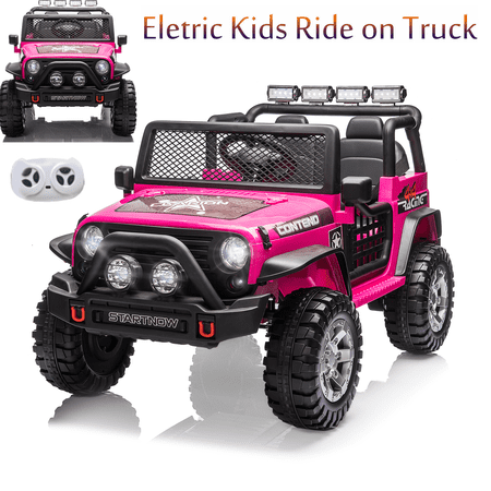 12V Kids Ride On Car Jeep Electric Truck 2 Seats Off-Road Vehicle Remote Control