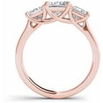 thumbnail image 3 of 2 Carat T.W. Princess-Cut Diamond Three-Stone 14kt Rose Gold Engagement Ring, 3 of 5