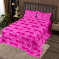 thumbnail image 2 of Erosebridal Princess Bow Coverlet Set Twin, Cartoon Stripes Bedding Set, Bow-tie Room Decor 2pcs, 2 of 5