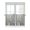 Gray, variant on Half Window Curtain 36 Inches Long, Grey Flowers Window Treatment Curtain Drapes, Spring Floral Modern Oil Painting Art Small Tier Curtains for Bathroom Over Sink, 27.5"x36", 2 Panels