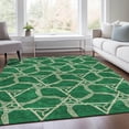 thumbnail image 6 of HomeRoots 675994 8 x 10 ft. Emerald Gray & Beige Geometric Washable Machine Made Rectangle Area Rug with UV Protection, 6 of 9