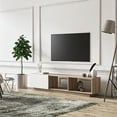 thumbnail image 4 of MinimaDecor Lepando 71 in TV Stand for TVs up to 70", Wood, White and Oak Finish, 4 of 8