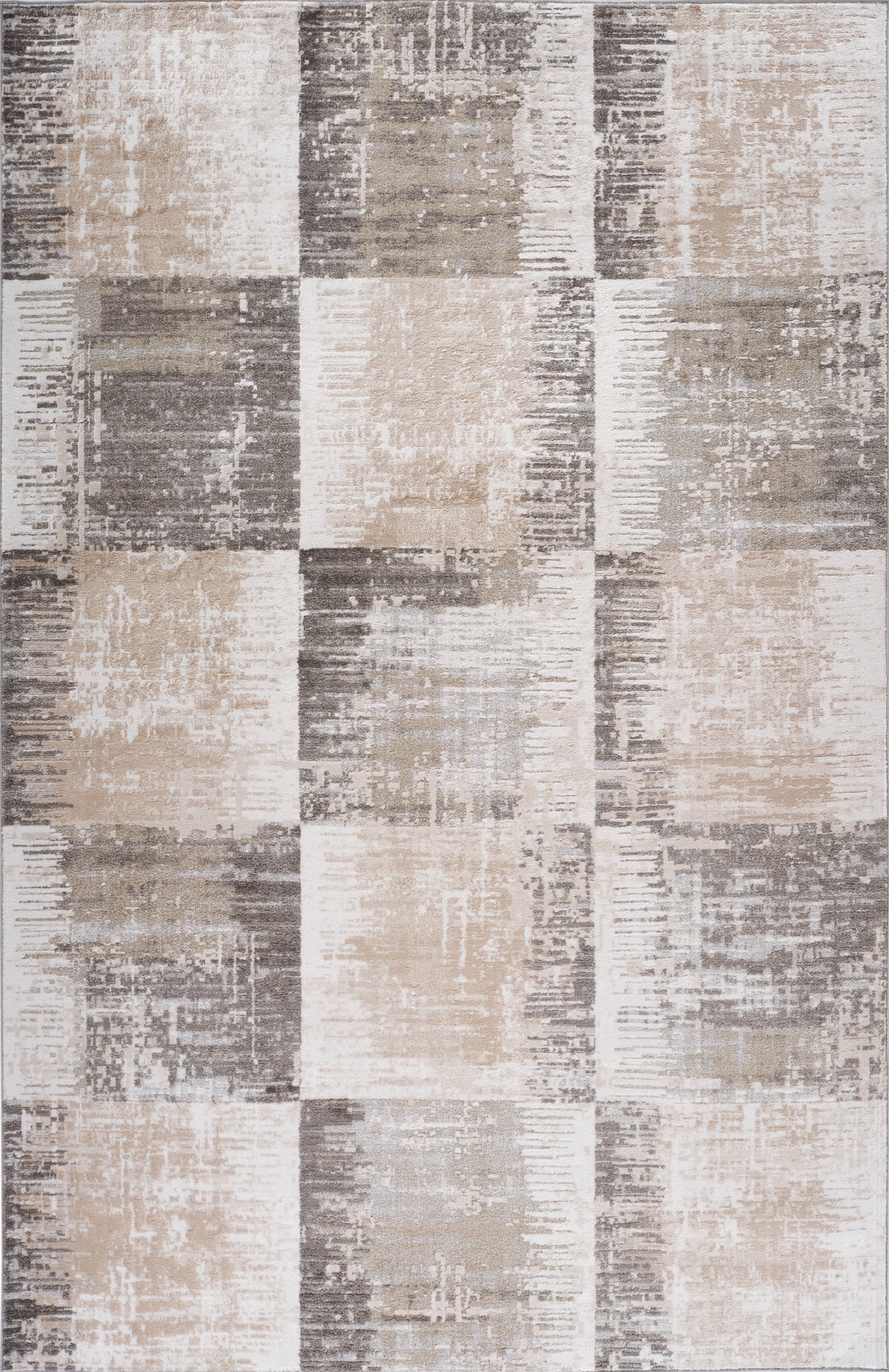 Rug Branch Cadence Abstract Indoor Area Rug, Brown Beige, Modern - Living Room, Bedroom, Dining Room, and Kitchen
