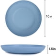 thumbnail image 3 of Homienly Plate Sets, Deep Wheat Straw Dinner Plates Set of 8, Alternative to Plastic - Microwave & Dishwasher Safe, Unbreakable Plates with 4 Colors, Plastic Dinner Plates (Fresh Light, 10 inch), 3 of 7