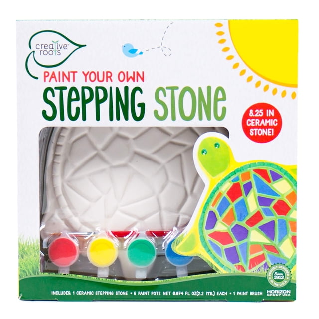 Kit Stepping Stone Creative Roots Mosaic Turtle con pinturas