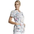 thumbnail image 4 of Dickies EDS Scrubs Top For Women V-Neck DK704, S, Jungle Buddies, 4 of 7