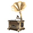 thumbnail image 4 of Fonógrafo Retro, Tocadiscos Vintage Módulo De Radio FM Sonido Estéreo De Alta Fidelidad Para Sala De Estar Para Computadora Portátil, 4 of 7