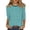 Turquoise, variant on Womens Long Sleeve Tops 2026 Dressy Blouses Lightweight Casual Loose Shirts Spring and Autumn Chic Casual Tee
