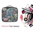 thumbnail image 6 of FORMRS Travel Makeup Bag Large Capacity Train Case Cosmetic Organizer with Adjustable Dividers, Sea Plants Pattern, 6 of 8