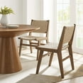 thumbnail image 2 of Side Dining Chair, Walnut Natural, Wood, Kitchen Cafe Bistro Hospitality Restaurant, Modern Contemporary HB36100, 2 of 11