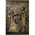 thumbnail image 1 of Impresiones de arte egipcio antiguo negro dorado, carteles 3D, Faraón y sus maidines, pintura de pared de lienzo para habitación, imágenes decorativas, 1 of 4