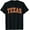 BLACK, variant on Texas TX Retro Vintage Athletic Sports Design Orange Style T-Shirt ,Unisex Tee All Size S-5XL