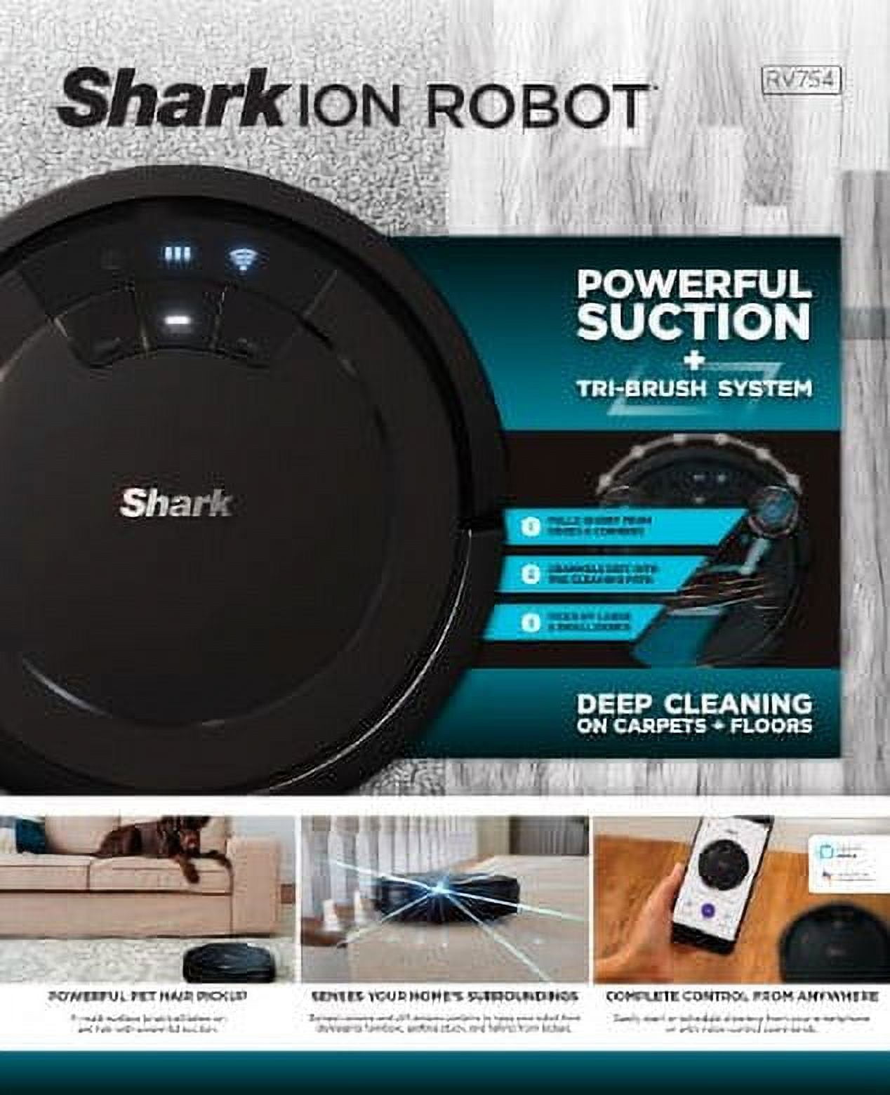Shark ION Robot Vacuum, Wi-Fi Connected, Tri-Brush System, Clean