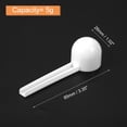 thumbnail image 2 of Uxcell 20Pack Plastic Measuring Spoons Powder Scoops Spoon Kitchen Spoon Round Bottom, 5g White, 2 of 6