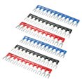 thumbnail image 1 of 6Pcs Tira Terminal Pcb Bloque De Puente Tipo Horquilla 600V 25A 5mm 12 Posición, 1 of 3
