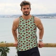 thumbnail image 6 of Fuzoiu Ladybugs 3 Print Men's Workout Tank Tops,Sleeveless Gym Shirt Quick Dry,Fitness Bodybuilding T-Shirt,Muscle Athletic Workout Tee-Large, 6 of 7