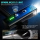 thumbnail image 2 of Juego de luces para bicicleta IPSXP, luz delantera LED recargable de 1400 lúmenes con detección automática, 4 modos de brillo, 1 luz trasera roja, resistente al agua, ideal para ciclistas que acampan., 2 of 5