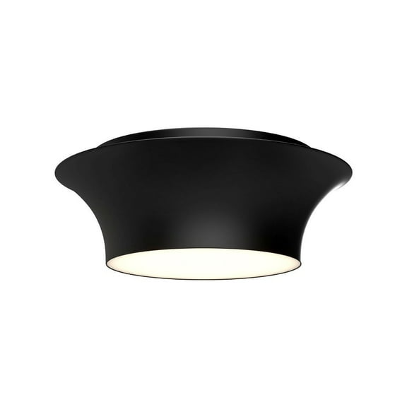 FM523013MB-Alora Lighting-Emiko - 2 Light Flush Mount-4.88 Inches Tall and 13 Inches Wide-Matte Black Finish