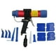 thumbnail image 1 of Pistola de pegamento de vidrio neumática, calafateo de aire, herramientas eléctricas de aluminio ajustables rectas Q3-310ML, 1 of 8