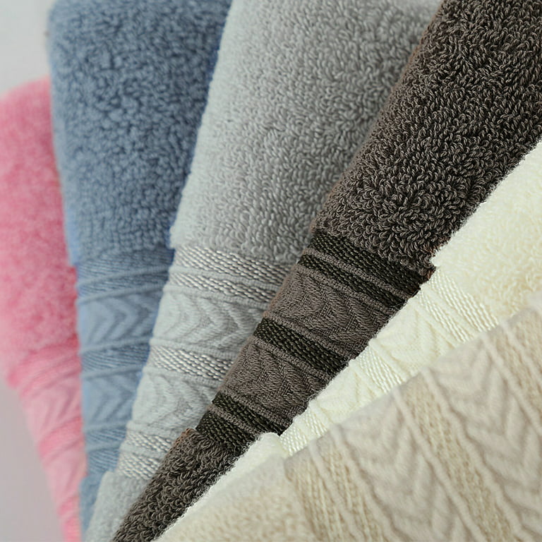 PiccoCasa 6PCS Cotton Soft Hand Towels Set for Bathroom 13 x 29 Coffee  Color