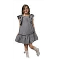 thumbnail image 6 of Wear Sierra Flutter Sleeve Girl's Seersucker Summer Dress Available in Infant Color Black Size 9, 6 of 6