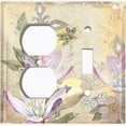 thumbnail image 4 of Metal Light Switch Plate Cover Floral Nature Postcard Newspaper Damask FLW090, 4 of 13