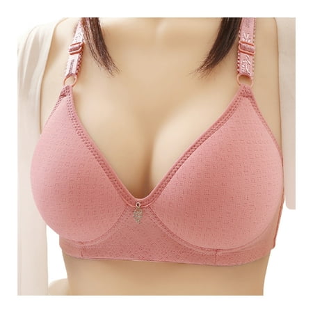 

Women s Full Coverage Bra Large Gathering Cup s Comfort Wire Free Adjustable Strap Breathable Bralette