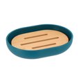 thumbnail image 7 of Evideco Blue Padang Bathroom Accessory Set 7-Pieces Bamboo Soap Dish Cup Only, 7 of 7