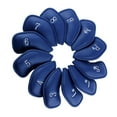 thumbnail image 4 of 12 Pack Golf Irons Club Wedge Iron Protective Head Cover with Numbers Embroidery Printed Blue, 4 of 8