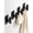 Black, variant on Towel Hooks for Bathrooms – 4 Pack, Brushed Gold Finish, T-Shaped Stainless Steel Adhesive Wall Hooks for Robes & Towels in Kitchen, Shower, or Closet