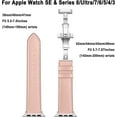 thumbnail image 4 of ALMNVO Genuine Leather Compatible with Apple Watch Band 40mm 41mm 44mm 38mm 45mm 49mm 42mm Women Men, Genuine Quality Leather Wristbands Replacement for iWatch Series Ultra 9 8 7 SE 6 5 4 3 2 1, 4 of 6