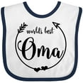 thumbnail image 3 of Inktastic World's Best Oma Girls Baby Bib, 3 of 4
