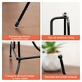 thumbnail image 4 of Dish Display Rack Plate Stand Metal Picture Frame Holder High Stability Smooth Edge Rustproof Corrosion Resistant Table Top Art Display Stand, 4 of 8