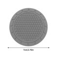 thumbnail image 3 of 2PCS Car Cup Holder Coaster, Honeycomb Waterproof Embedded in Ornaments Coaster, 2.76'' PVC Car Anti Slip Cup Holder Insert Coaster, Universal Car Accessories for Most Cars, 3 of 5