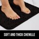 thumbnail image 3 of Alfombra De Baño 30x20, Chenilla Gruesa, Suave Y Absorbente, Esteras De Microfibra De Secado Rápido con Respaldo De Goma, Alfombras Lavables A Máquina para Piso De Ducha, Camino De, 3 of 5