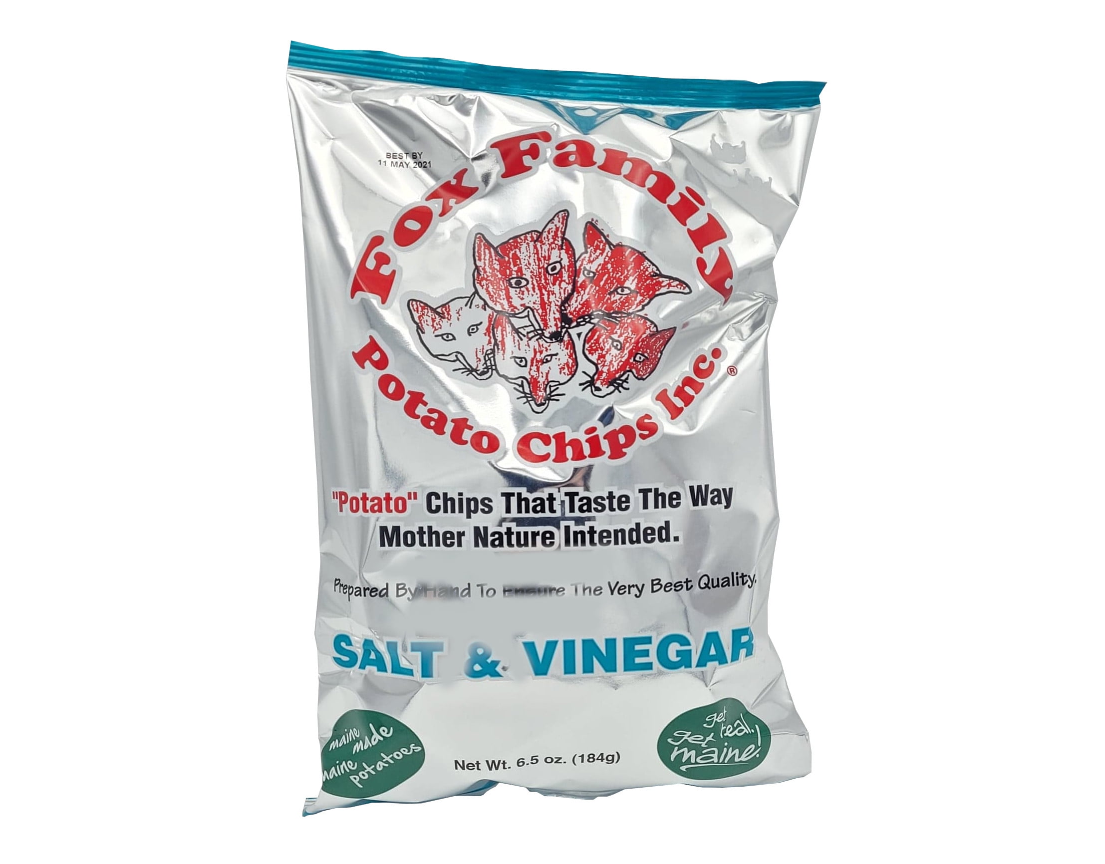 Fox Family Potato Chips, 7oz, Made in Maine Gluten Free (Salt