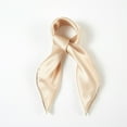 thumbnail image 2 of Sand Beach Pure Silk Scarf | Pink Sand, Gold Sand, Grey Sand | Small Head Scarf Or Large Square Shawl | Solid Colour Collection, 2 of 7